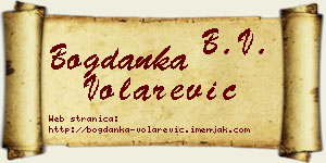 Bogdanka Volarević vizit kartica
